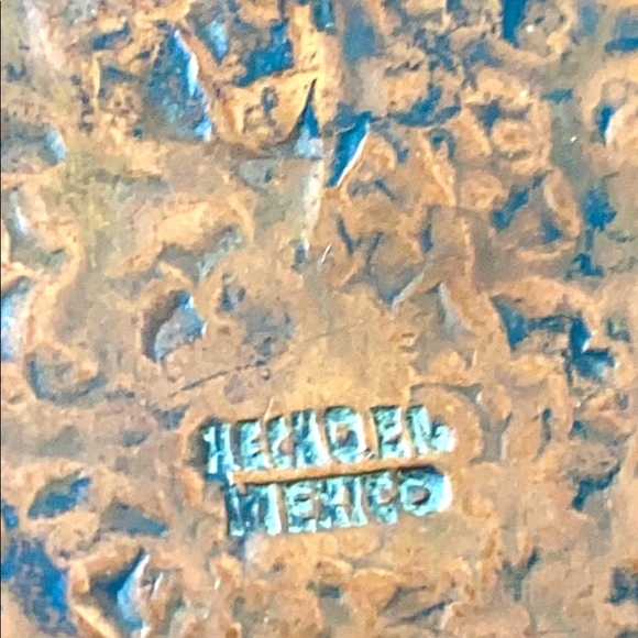 Casa Maya mixed metal hammered necklace brass - Picture 7 of 7